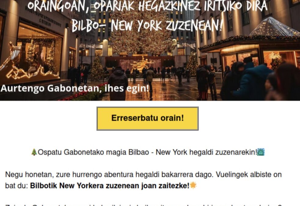 Veling mailchimp kanpaina